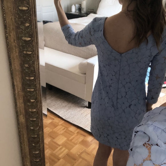 Diane Von Furstenberg Sarita Flower Lace Shift Dress - Size 0 - Picture 3 of 6